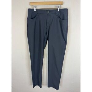 Vuori Meta Pant Mens 34X31  Charcoal Grey Technical Chino Stretch Trousers